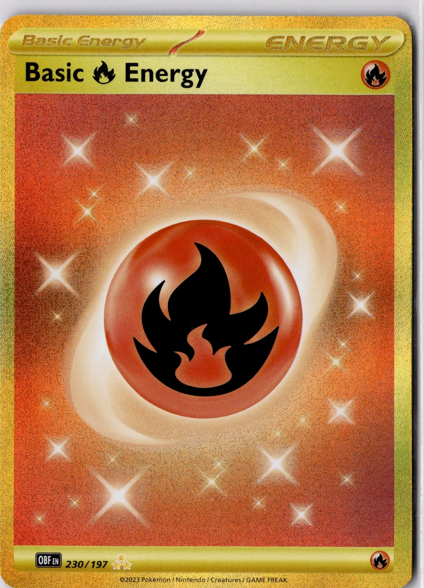 Fire Energy #230/197 ⭐️⭐️⭐️ - Scarlet & Violet - Obsidian Flames