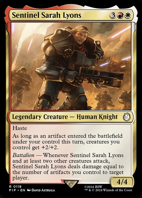 Sentinel Sarah Lyons (PIP #118)
